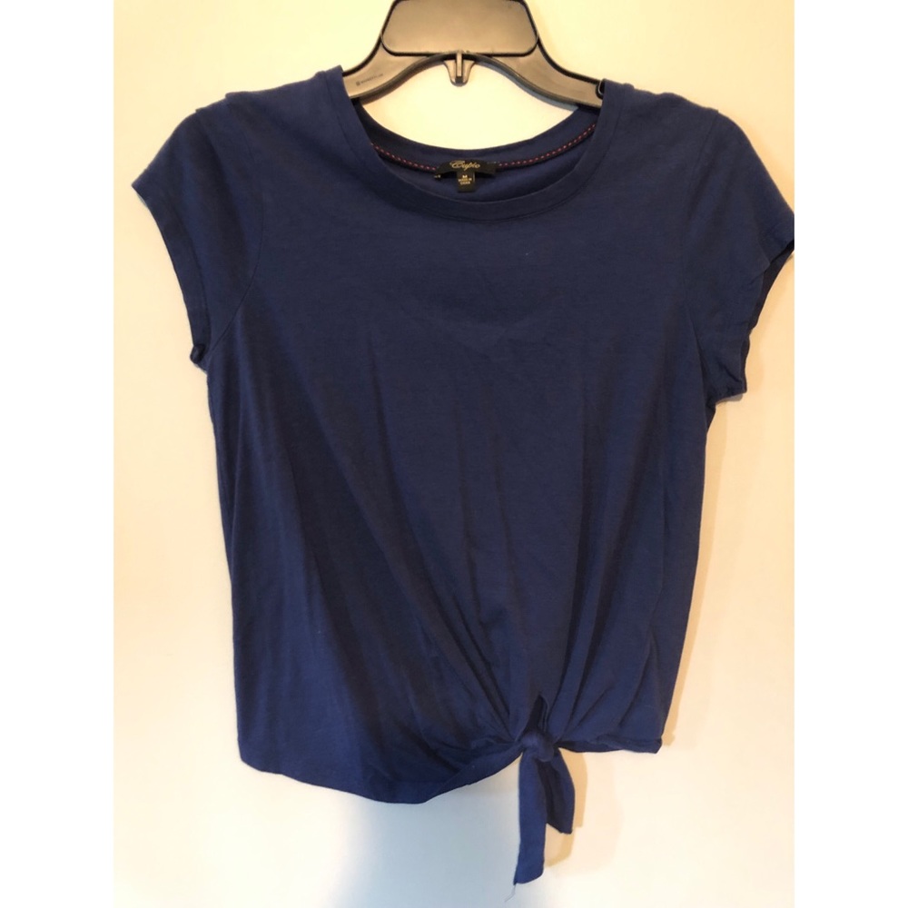 Blue crop top